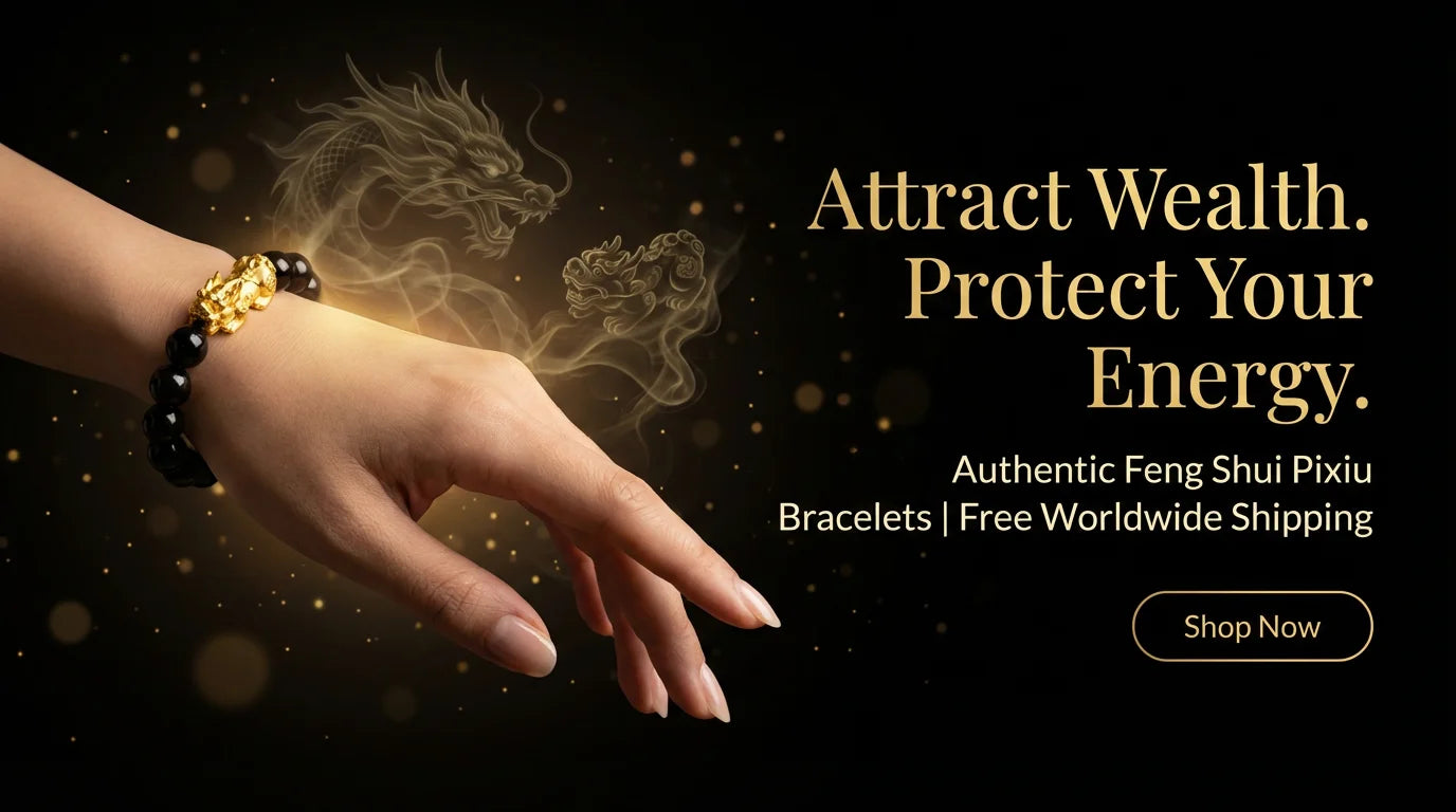Pixiu Bracelet Hero Banner - Attract Wealth Protect Your Energy